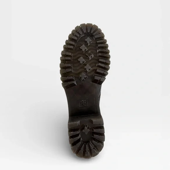 Dr. Martens Leona Vintage Smooth leather heeled platform boots in black Size 8 - Picture 6 of 10